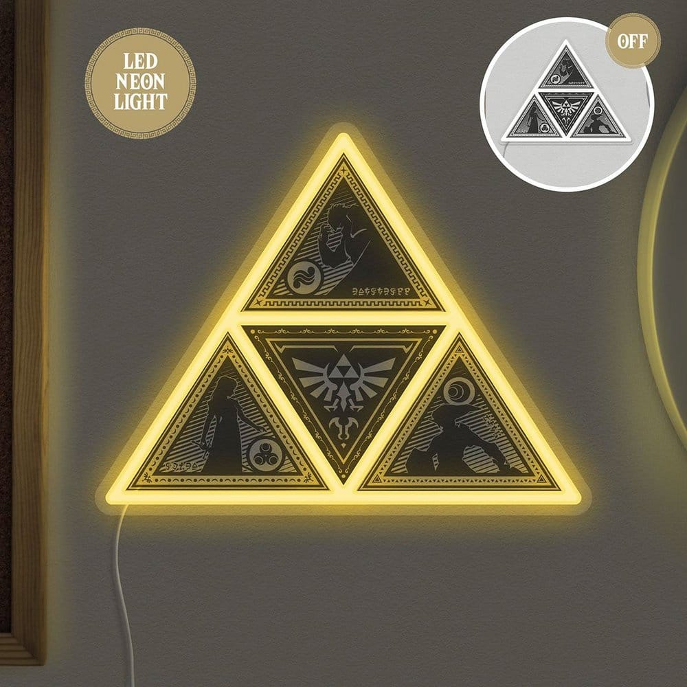 Lampada da parete The Legend of Zelda Triforce 22 x 25 cm DS Modellismo Lampada da parete Legend Zelda Triforce 22 x