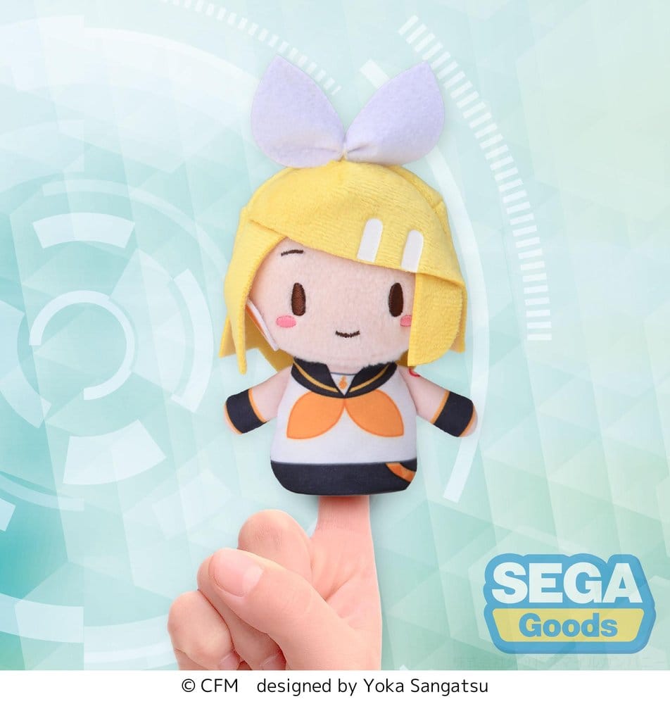 Peluche Kagamine Rin & Len Fuwa Petit Kagamine Rin Finger Mascot 10 cm DS Modellismo Peluche Kagamine Rin & Len Fuwa Petit - vista 2